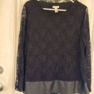 Chico lace long sleeve blouse